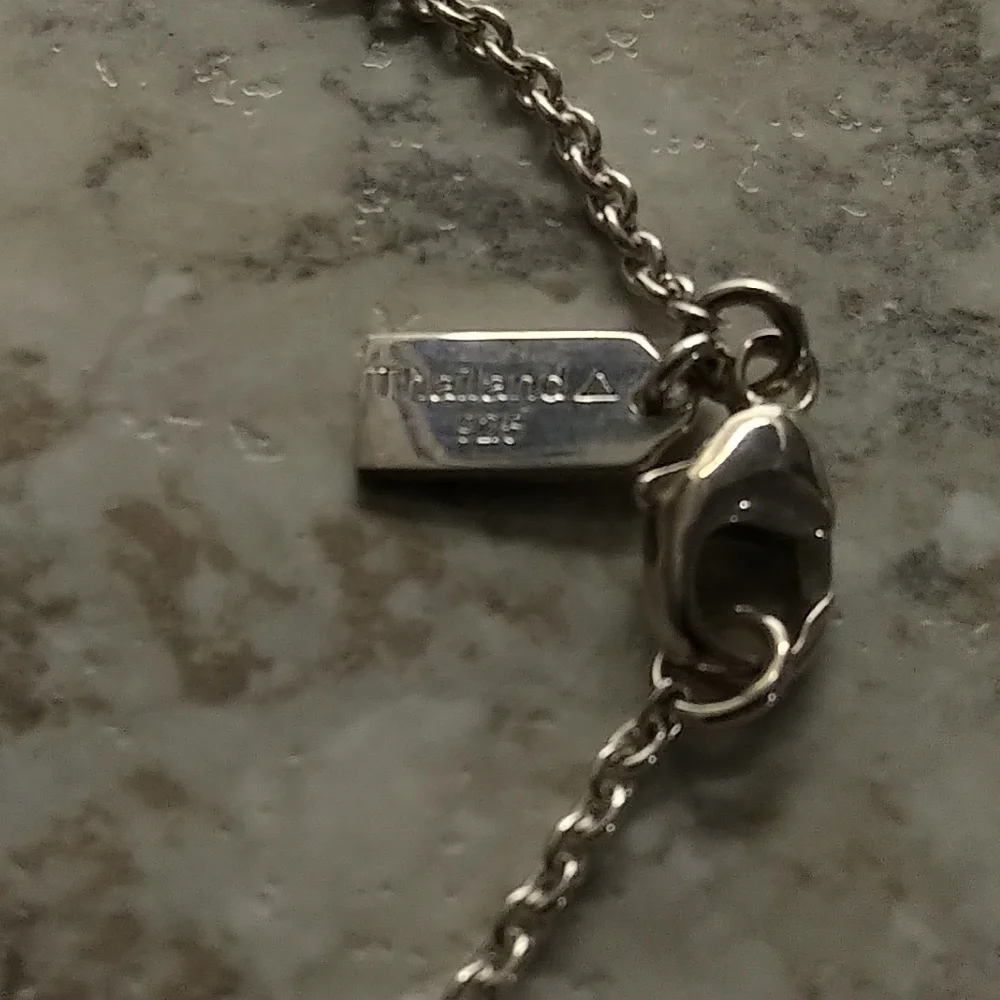 Authentic Coach Sterling Silver Heart Lock Pendant Necklace